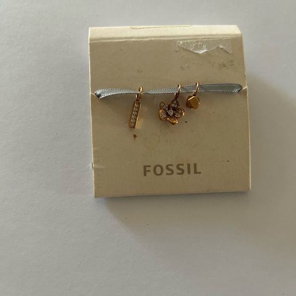 Vintage Fossil Rare Gold and Silver Micro Miniature Charm Set - Picture 1 of 3